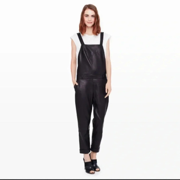 Club Monaco Dani leather overall size 0